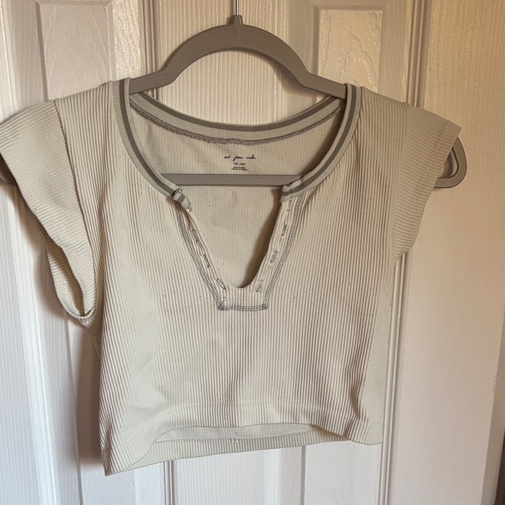 Urban Outfitters Cream Crop Top